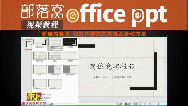 ppt新建内容页视频:幻灯片添加文本框及移动方法