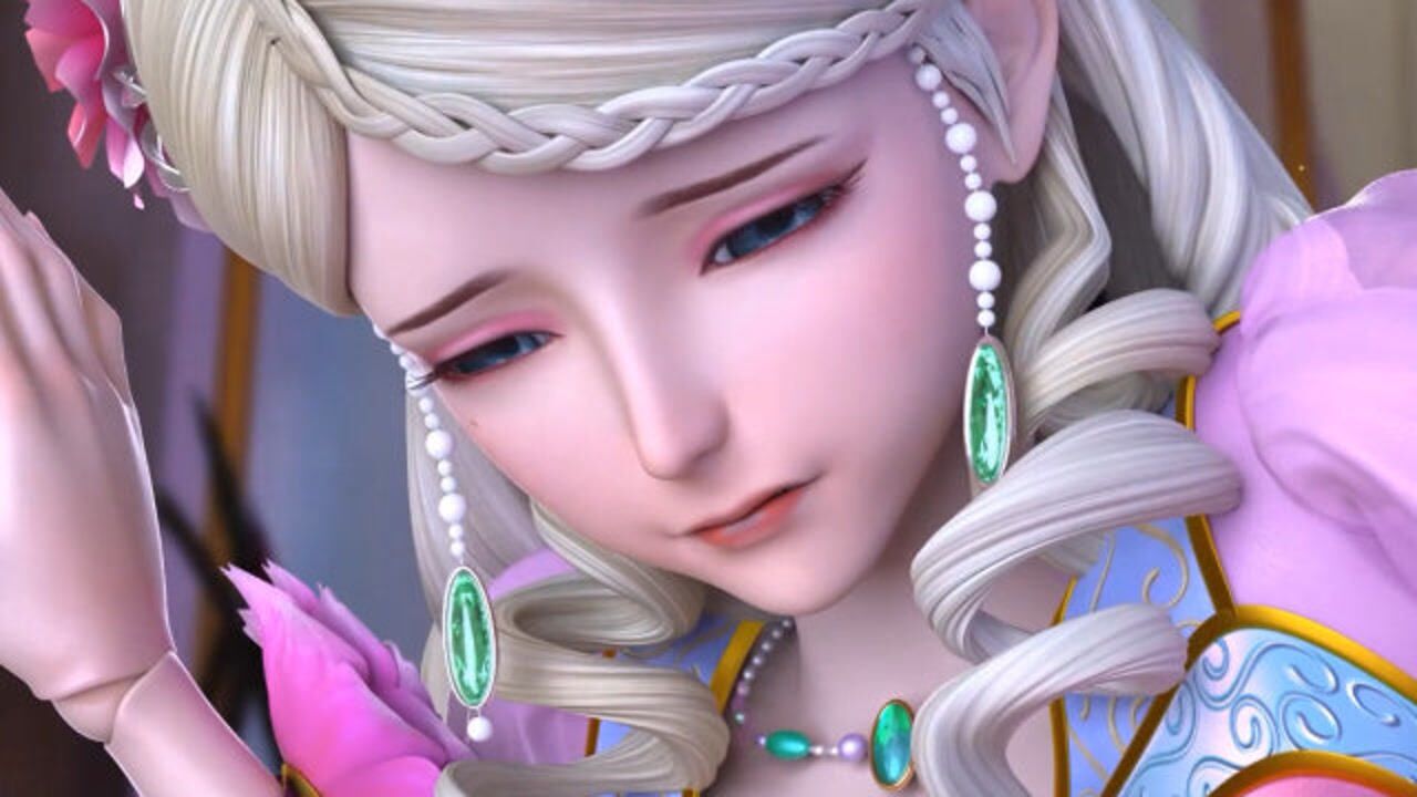 灵公主自毁元神,不料却因灵心被锁无法自裁,金王子竟也救了她