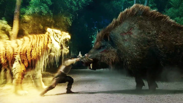 西游降魔篇驱魔人变身猛虎大战巨型猪妖最后还找到孙悟空