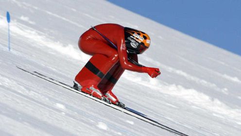 世界最快滑雪，速度达到254，像子弹一样飞过！