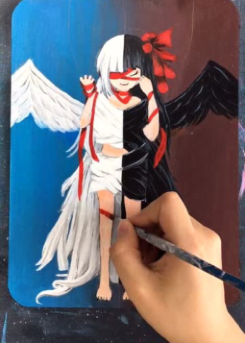 每个人心中都住着两面人 它就是天使和恶魔