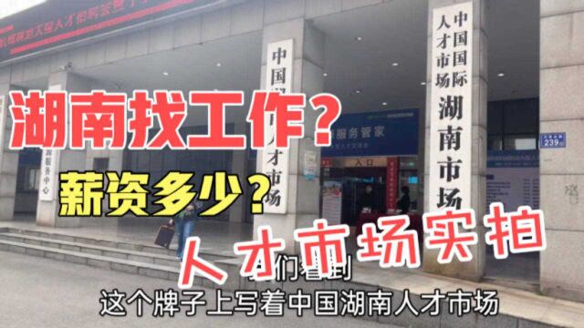 新一线城市湖南长沙找工作工资高吗?湖南人才市场招聘会实拍