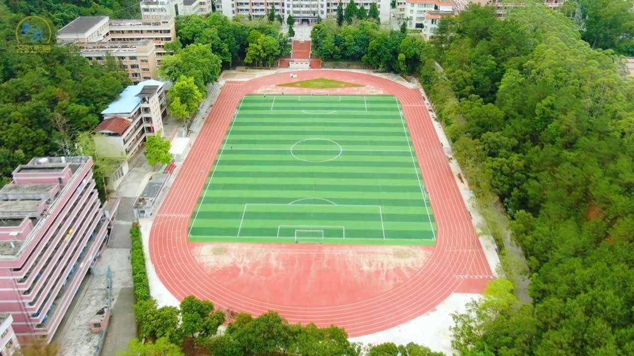 航拍封开江口中学