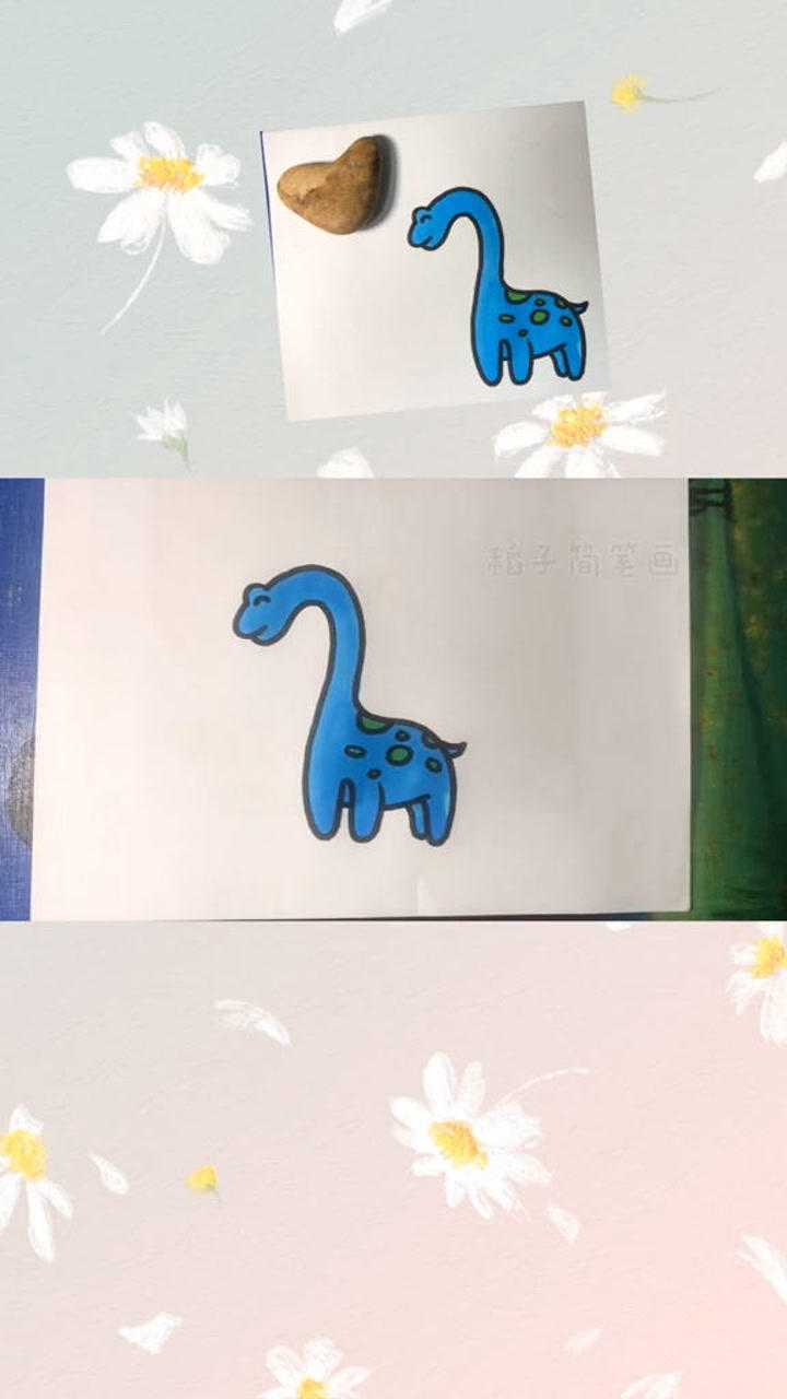 教你最简单的数字3画恐龙