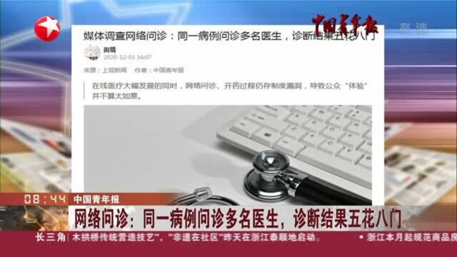 中国青年报:网络问诊——同一病例问诊多名医生,诊断结果五花八门