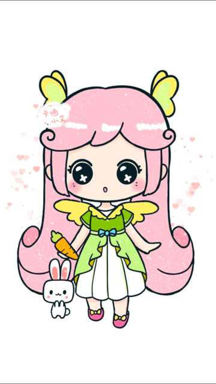 柔柔女孩装扮 简笔画卡通 画画教程 超萌简笔画_腾讯视频