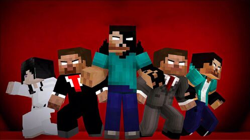 minecraft动画:him摧毁暗影实体