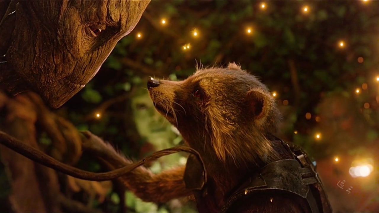 漫威 格鲁特 暖心小树人格鲁特,以前都是你保护我