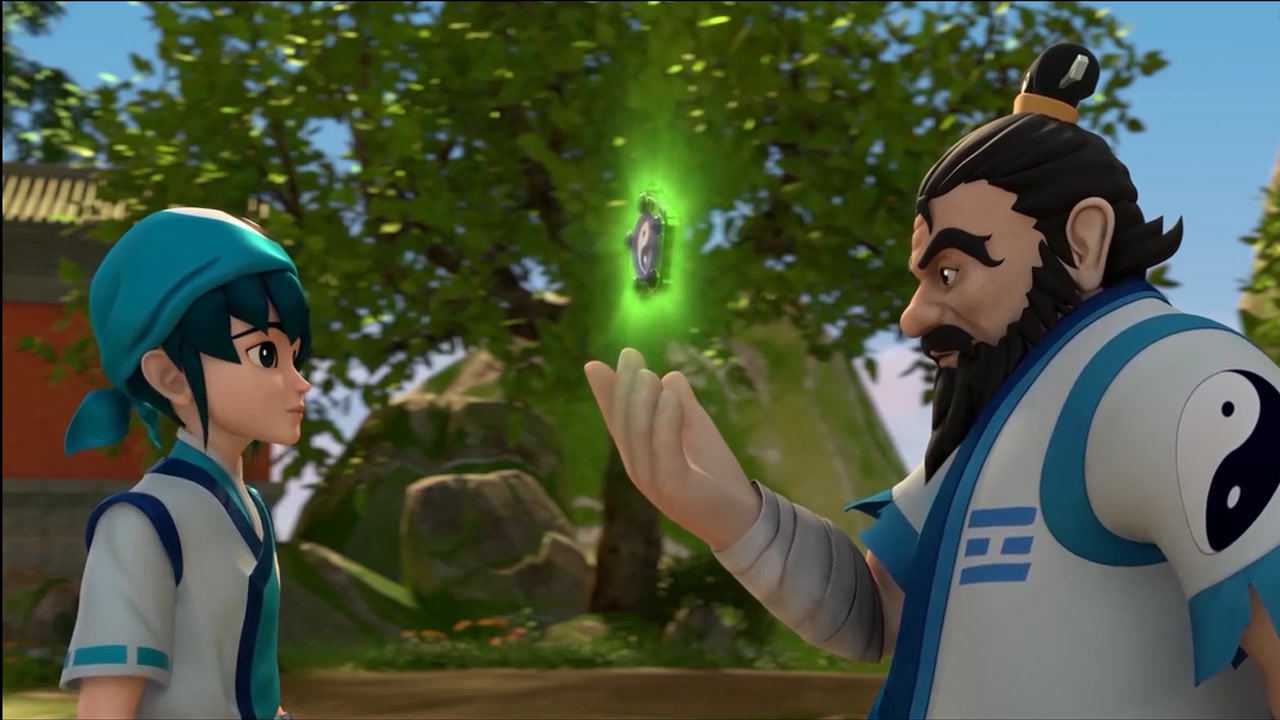 武当虹少年:道长训练青绘,青绘失去信心,道长鼓励青绘