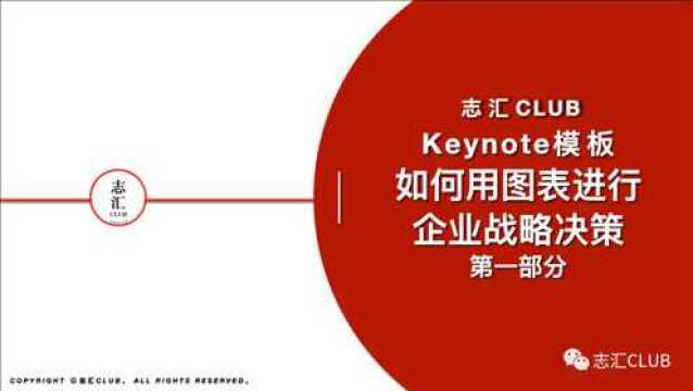 Keynote模板如何用图表进行企业战略决策(一)