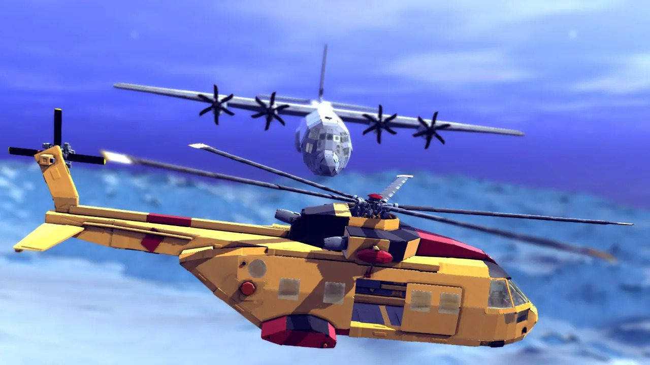 besiege围攻直升机事故与击落ch149鸬鹚vsc130大力神