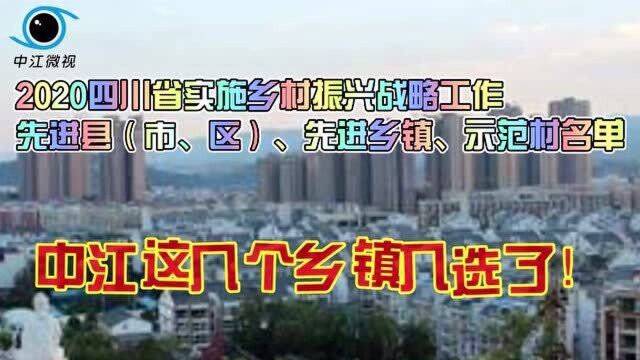 巴巴掌!中江这些村被省上“点名”!