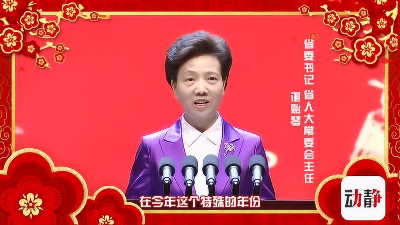 贵州省委书记谌贻琴拜年_腾讯视频