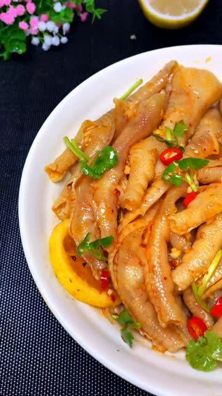 柠檬鸡爪,做法超简单,酸辣爽口