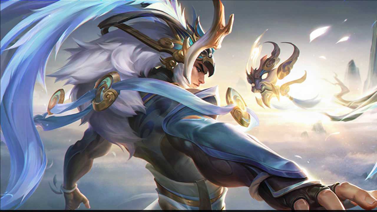 王者荣耀张大仙带你体验吕布牛年限定皮肤御风骁将吕布韩信傻傻分不