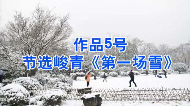 [一起读]朗读者普通话水平测试朗读短文作品5号《第一场雪》