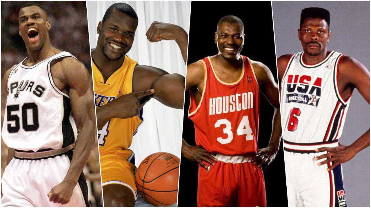 看90年代nba 4大神级中锋是如何打球的?暴扣,盖帽,神走位_腾讯视频