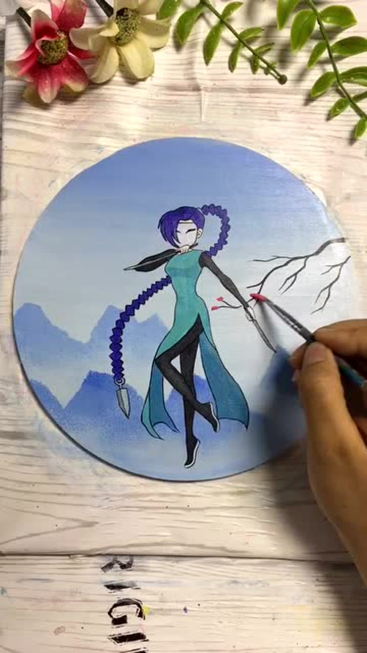 刺客伍六和梅花十三#老爸画的梅花十三vs我画的梅花十三