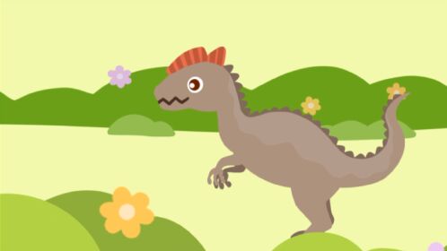 拼图萌乐园双冠龙原来是这个样子的拼图一只可爱的小恐龙