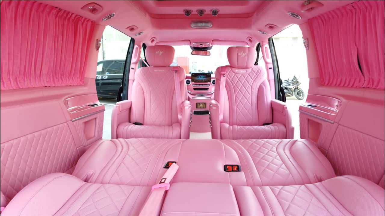 第010期金刚芭比粉迈巴赫vs980l高顶商务车御姐都爱的颜色