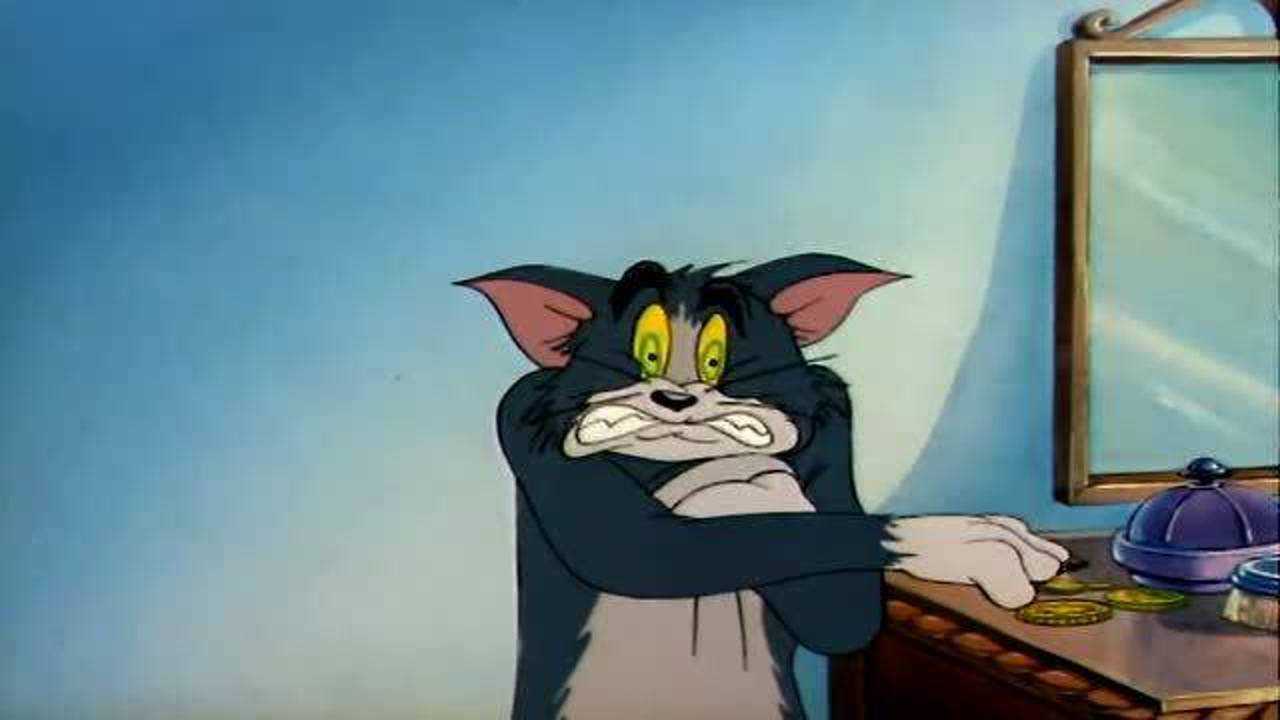 猫和老鼠:汤姆以为自己中枪,表情太过好笑!