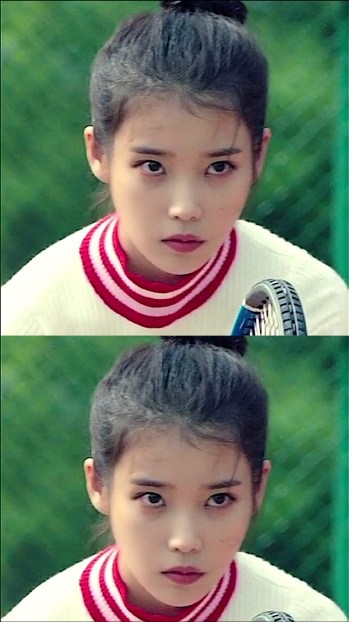 iu李知恩打网球香汗淋漓满身充满性感魅力这才是我学网球的初衷