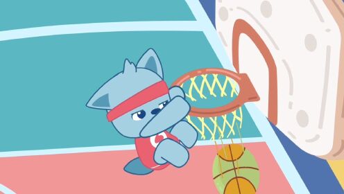 小鹿杏仁儿第二季 闪电果然是运动天才,有没有被他的扣篮惊艳到呢!