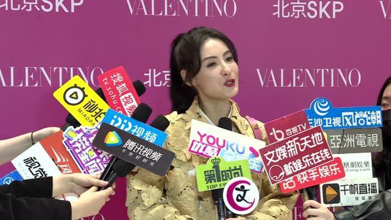 张柏芝出席活动采访:美不美不重要