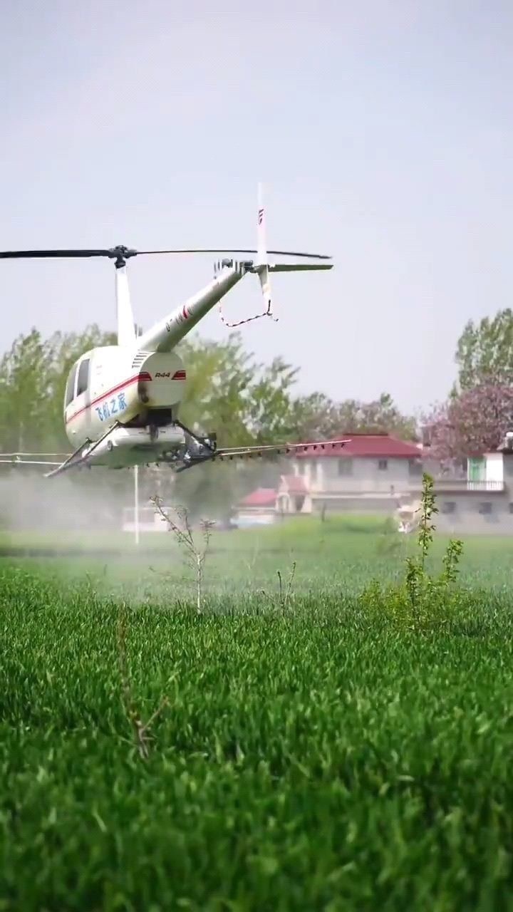 直升机打药