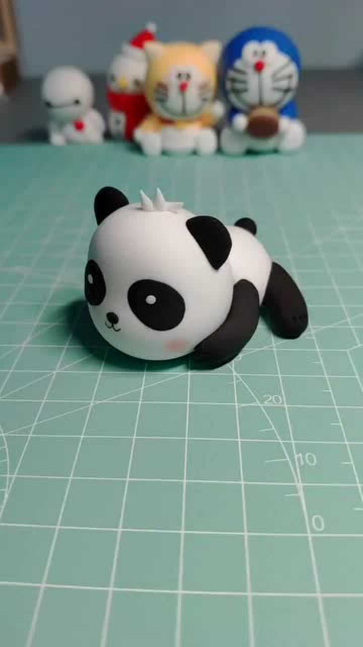超轻粘土手工,超简单的趴趴小熊猫粘土教程_腾讯视频