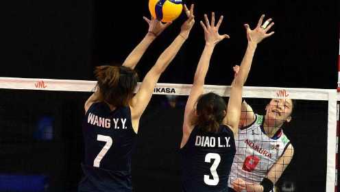 比赛回看：2021世界女排联赛预赛 中国女排vs日本女排