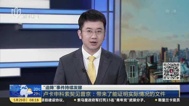 “迫降”事件持续发酵:卢卡申科索契见普京——带来了能证明实际情况的文件