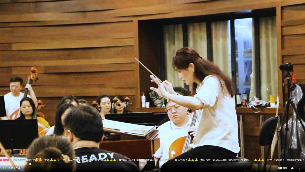 杨乐乐指挥排练《黄河大合唱》气势磅礴