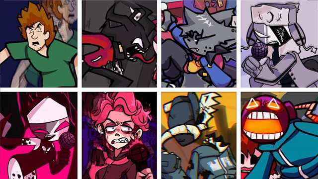 fnf周五夜放克游戏只挑战各种人物的终极形态