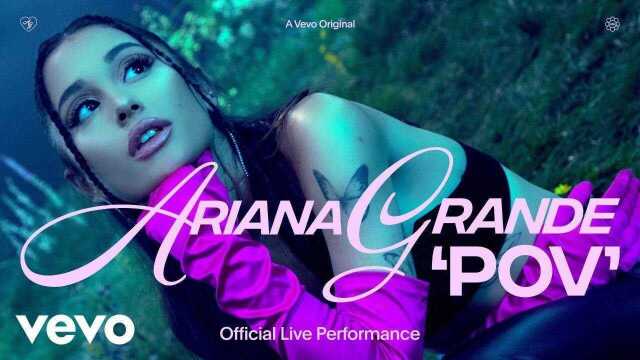 Ariana Grande《pov》首演现场,A妹:懒得拍mv就拿个live糊弄吧