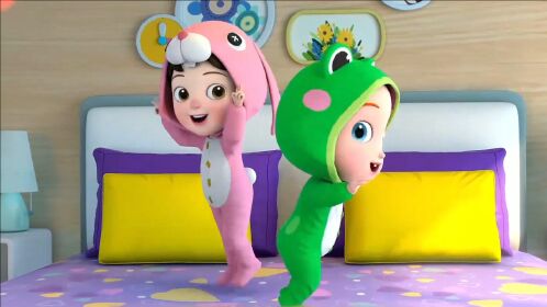 超级宝贝jojo唱儿歌小朋友动起来跟着我一起做早操吧