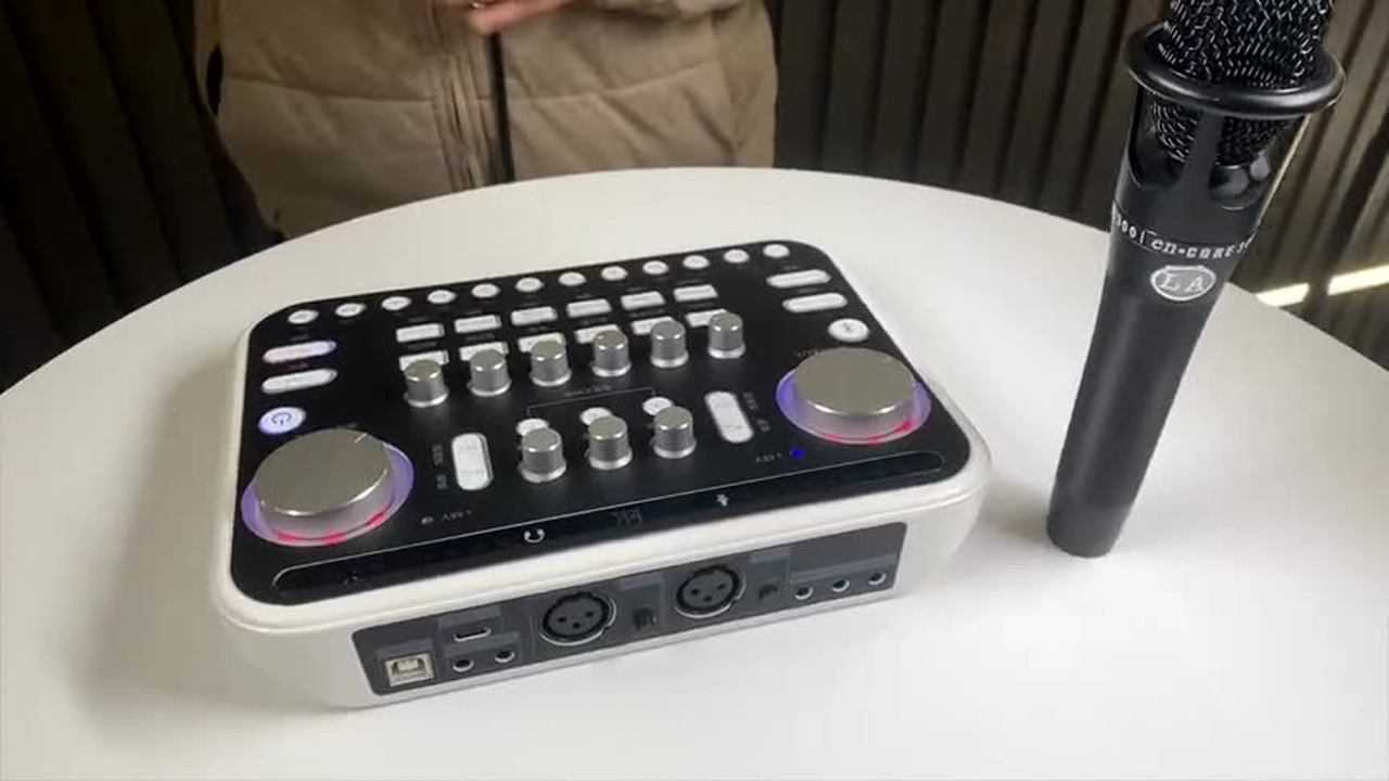 ickb_sum胖白声卡如何连接5v电容麦克风-低调音频直播设备专卖店-6