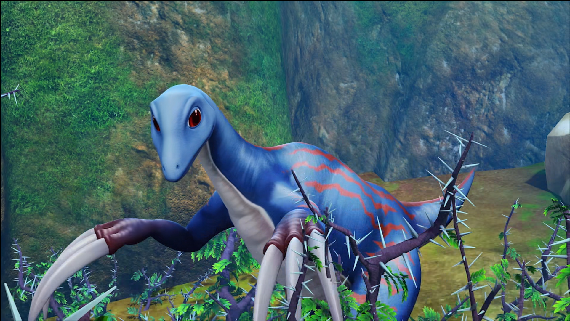 恐龙之剪刀手镰刀龙摘果子,挠痒痒十分方便,和帮帮龙玩得很开心_腾讯