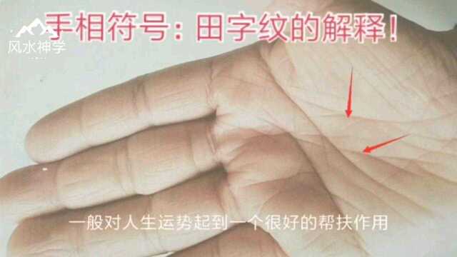 手相符号:田字纹的解释!