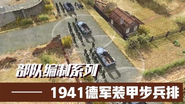 真精锐都是坐车的,1941年德军装甲步兵排武器编制