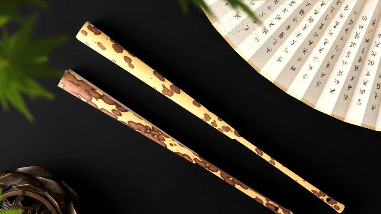 《湘妃竹折扇》