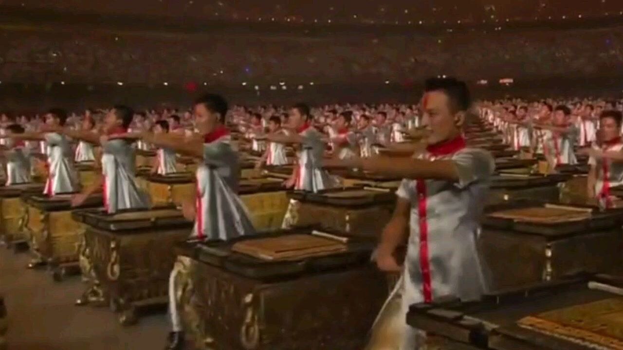 重温2008年北京奥运会开幕式,2008人击缶而歌,场面壮观!如今看仍然热血沸腾_高清1080P在线观看平台_腾讯视频
