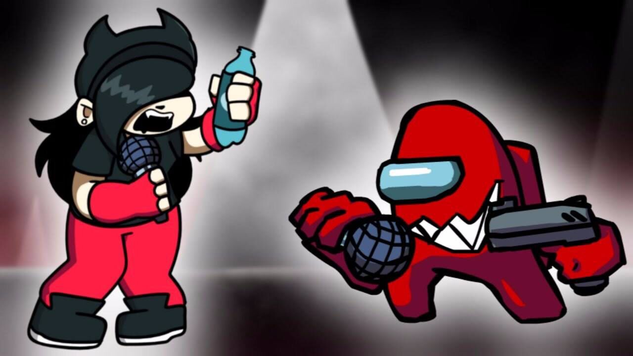 fnf周五夜放克游戏 安妮annie对战我们之中内鬼小红