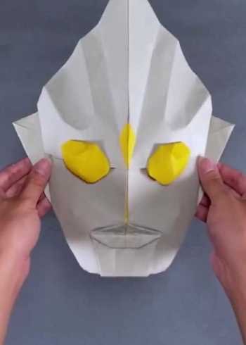 面具折纸步骤图解图片