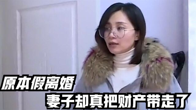 为了躲避外债和妻子假离婚,妻子却带家产跑路,临走还带个小白脸 !