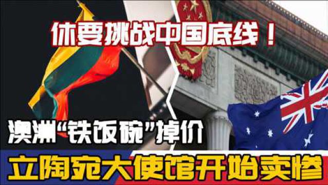 休要挑战中国底线!澳洲“铁饭碗”掉价,立陶宛大使馆开始卖惨