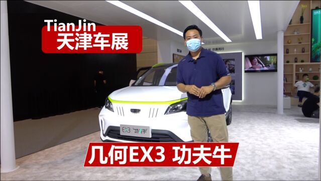 天津车展:体验几何EX3 功夫牛,6万元的纯电SUV,日常代步挺合适