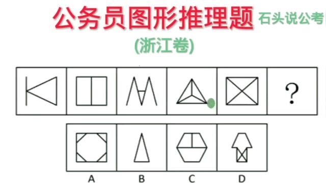 公考题:浙江省图推真题,常考题型,难度适中,值得大家参考复习