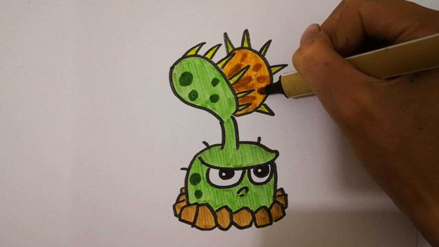 超简单哥哥用一分钟画的捕蝇草你们觉得好看吗