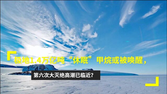 极地1.4万亿吨“休眠”甲烷或被唤醒,第六次大灭绝高潮已临近?